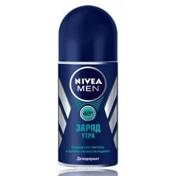 NIVEA Роликовый дезодорант-антиперспирант для мужчин Заряд утра 50 мл